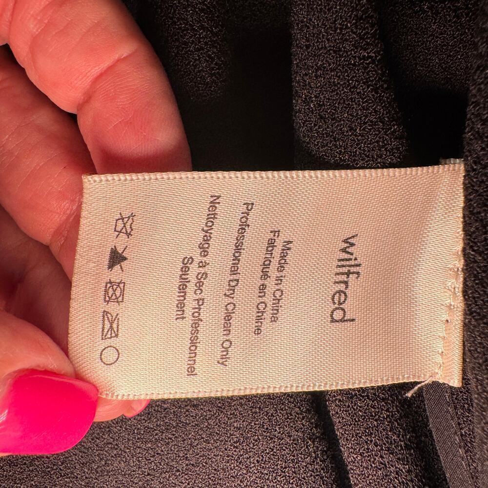 Aritzia Wilfred Women's sz 0 Black Chevalier Open Blazer Jacket - Picture 5 of 9